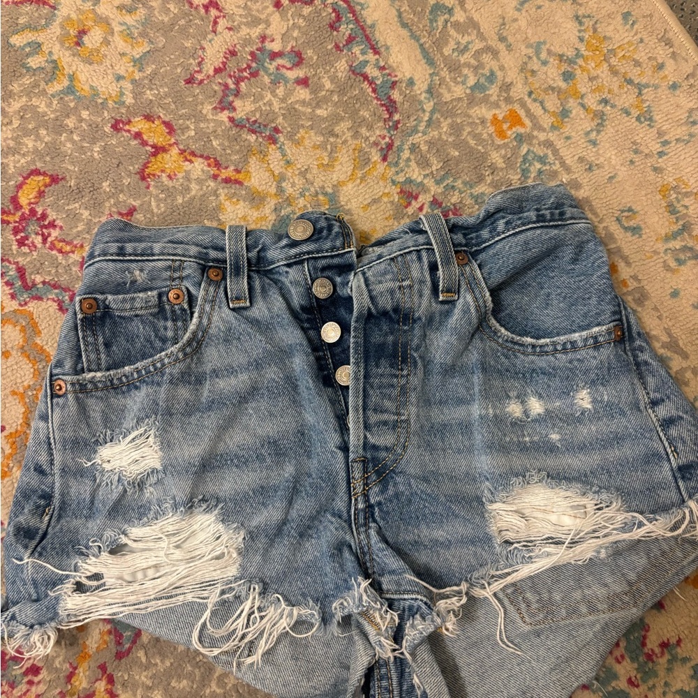Denim Distressed Women Shorts